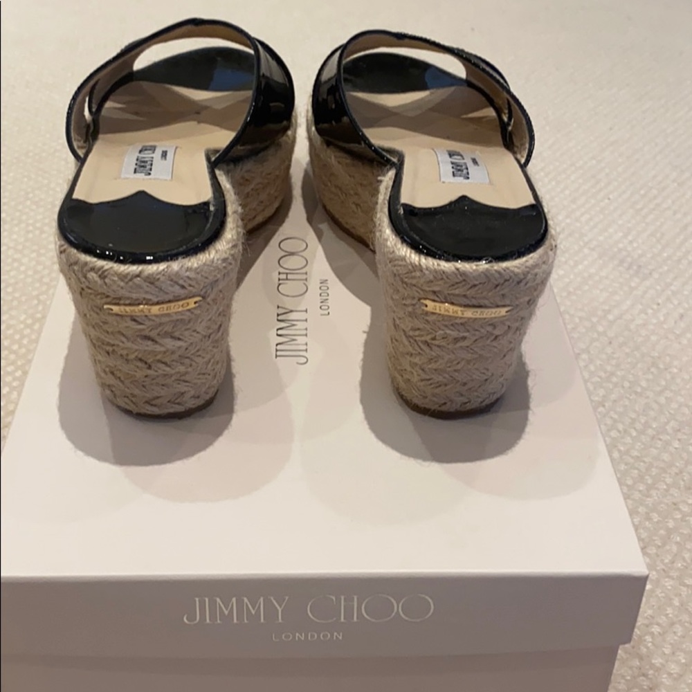 Jimmy Choo Black Patent Slides - image 3